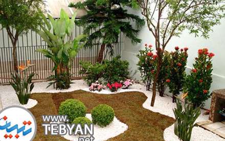 سنگ‌ریزه‌های زینت‌بخش باغچه‌های خانگی