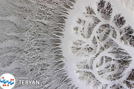 مجسمه های پیچیده با برش کاغذ