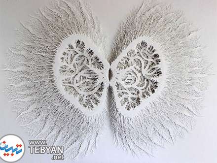 مجسمه های پیچیده با برش کاغذ