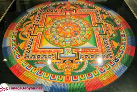 هنر سنتی «ماندالا» همراه با راهبان تبتی