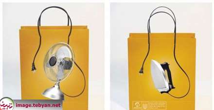 طرح های مبتکرانه برای ساک های خرید