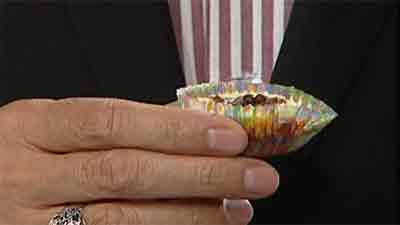 لقمه های چیز کیک کاراملی