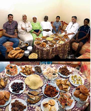 سفره افطار ماه مبارک رمضان