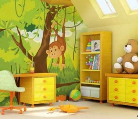 طرح‌های دیواری شاد و زیبا برای اتاق کودک