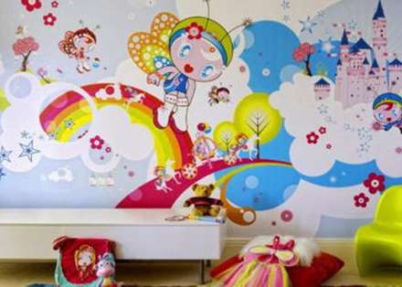 طرح‌های دیواری شاد و زیبا برای اتاق کودک
