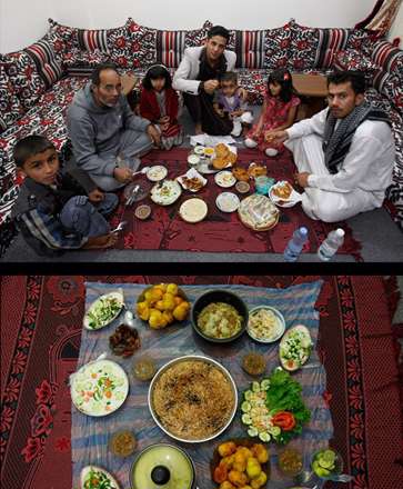 سفره افطار ماه مبارک رمضان