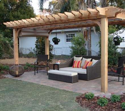 طراحی استراحتگاه‌های زیبا در کنار باغ و باغچه