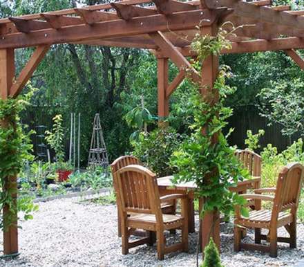 طراحی استراحتگاه‌های زیبا در کنار باغ و باغچه