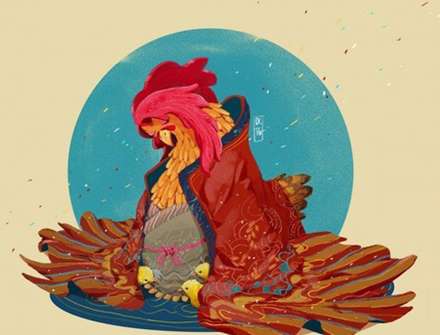 خروس ها موضوع نقاشی های دیجیتال در ویتنام