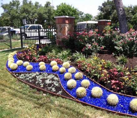 جلا دادن به باغ و باغچه با کمک خرده شیشه