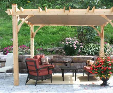 طراحی استراحتگاه‌های زیبا در کنار باغ و باغچه