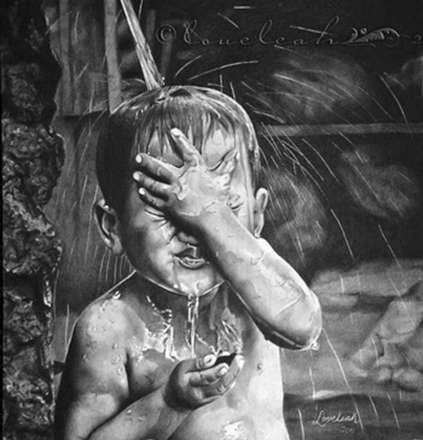 طراحی های سه بعدی زیبا با زغال و گرافیت