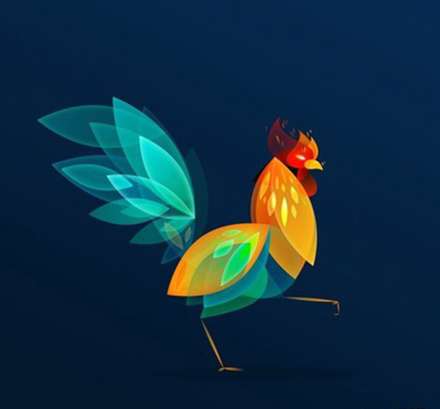 خروس ها موضوع نقاشی های دیجیتال در ویتنام