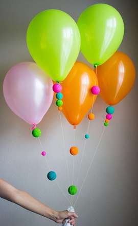 ایده های جالب برای تزیین فضا با بادکنک