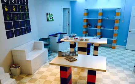 استفاده از آجرهای اسباب‌بازی در چیدمان