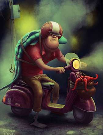 تصویر سازی های زیبا و خلاقانه هنرمند روس