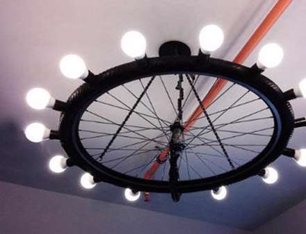 تبدیل دوچرخه‌های اسقاطی به وسایل روشنایی!