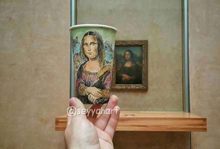 استفاده از لیوان کاغذی به جای بوم در سفر به دور دنیا