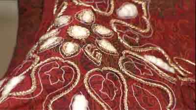 دوخت پشم شیشه در سرمه دوزی