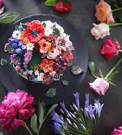 دسته گل‌های باورنکردنی از جنس کیک
