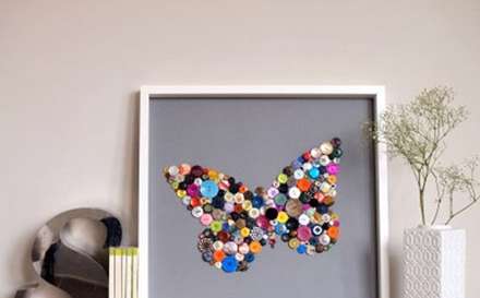 ایده‌هایی ساده برای ساخت کاردستی با دکمه