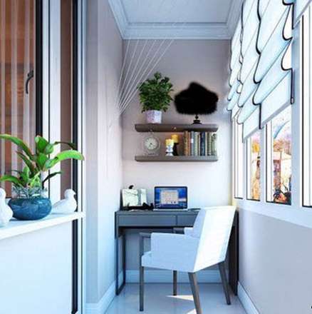 تبدیل تراس و بالکن به دفتر کار