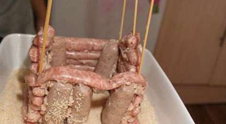 غذایی گوشتی شبیه خانه