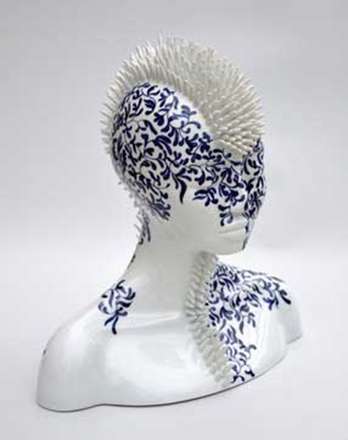 مجسمه های چینی تأمل برانگیز هنرمند فرانسوی