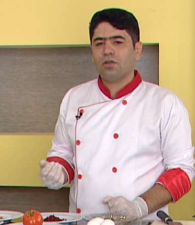 آقای آقا نژاد | آموزش تهیه کوکوی کاهو ( به زبان آذری )