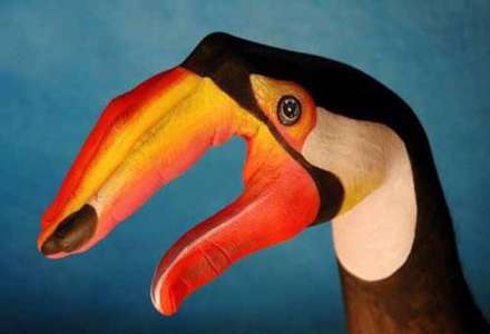 عکس هایی از نقاشی های خارق العاده روی دست