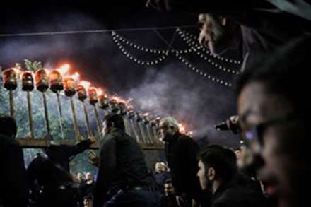 آیین مشعل گردانی - مشهد‎