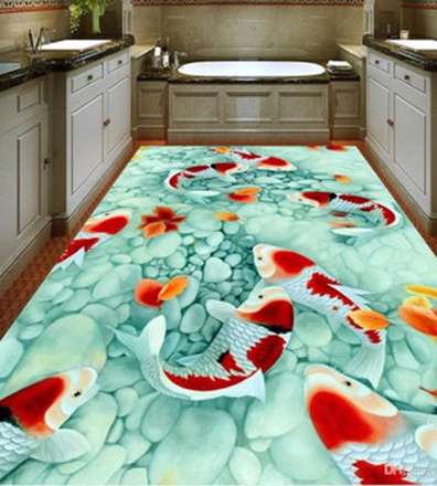 طرح‌های خیره‌کننده کفپوش‌های سه‌بعدی