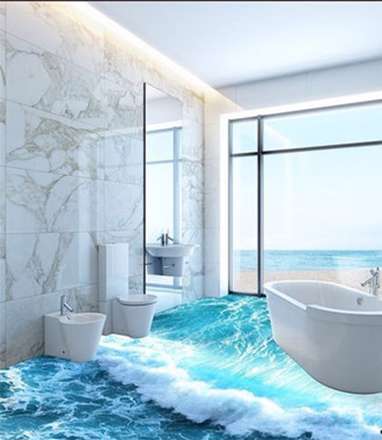 طرح‌های خیره‌کننده کفپوش‌های سه‌بعدی