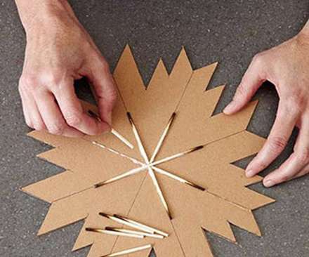 ساخت یک تابلوی زیبا با چوب کبریت سوخته