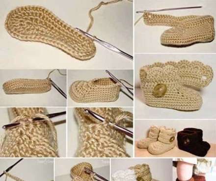 تصاویر: آموزش بافت ده نوع پاپوش زیبا