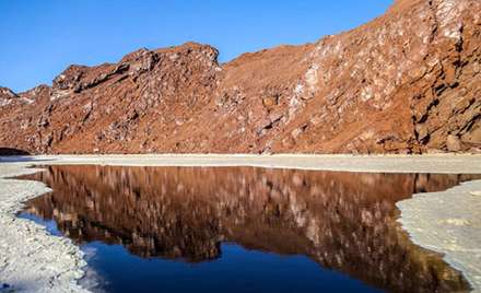 کوه نمک در نزدیکی قم