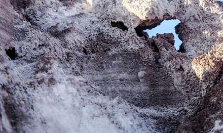 کوه نمک در نزدیکی قم