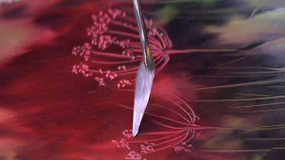 نقاشی با کاردک طرح قاصدک