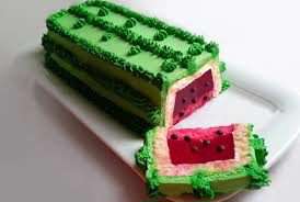 آموزش تهیه کیک هندوانه‌ای