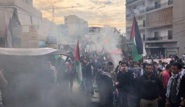 درگیری شدید مقابل سفارت آمریکا در لبنان