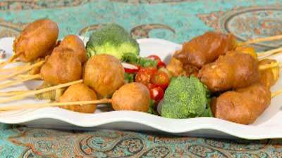 بنیه مرغ و سبزیجات