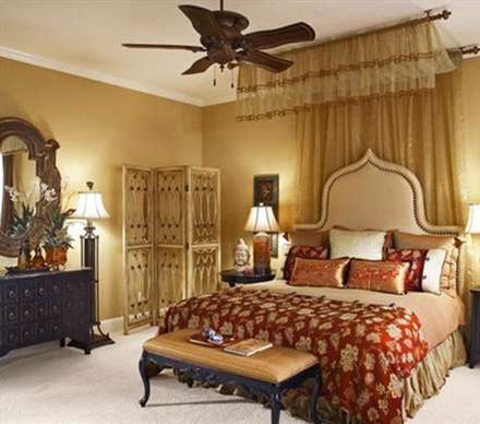 چیدمان اتاق خواب به سبک هندی