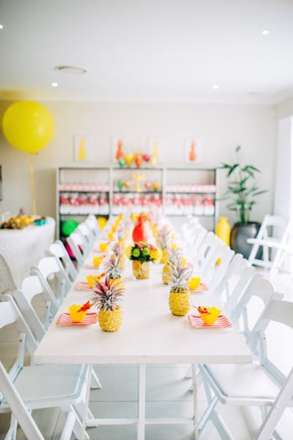 ایده برای دکوراسیون اتاق به شکل آناناسی