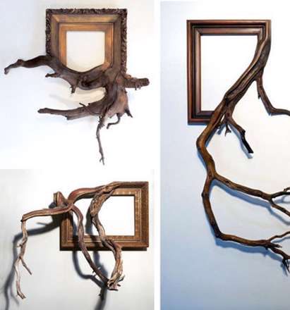 استفاده خلاقانه از چوب طبیعی درختان در طراحی دکوراسیون