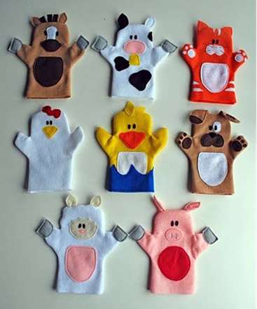 ایده برای سرگرم کردن بچه ها با پارچه های نمدی