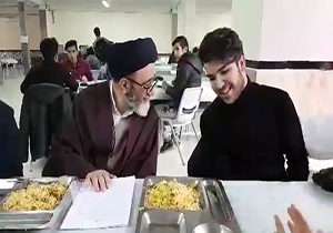 حضور امام جمعه تبریز در سلف دانشگاه