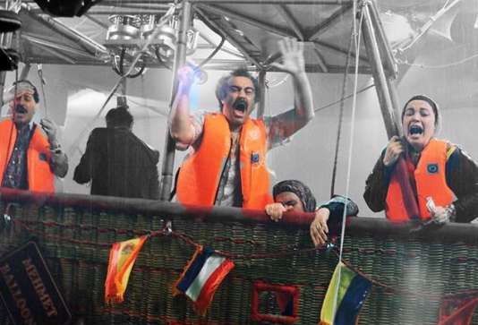 پشت صحنه‌ی سکانس بالن درحال غرق سریال پایتخت