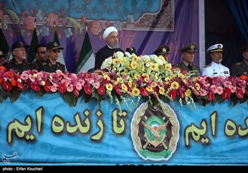 روحانی: ارتش جمهوری اسلامی ایران، ارتشی پاکدست و مخلص است