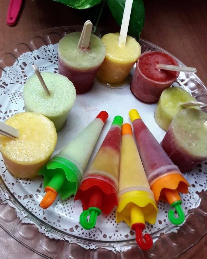 بستنی یخی میوه‌ای؛ ابتکار خوشمزه امشب