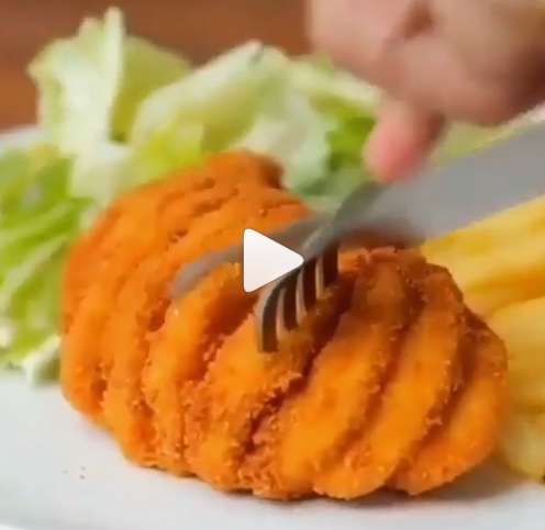 مرغ سوخاری آکاردئونی!